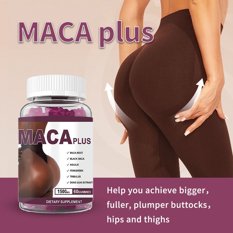 Wellbody OEM/ODM Factory Sells Healthy Firm and Plump Maca Gummies with Enlarged Buttocks for Pregnant Women