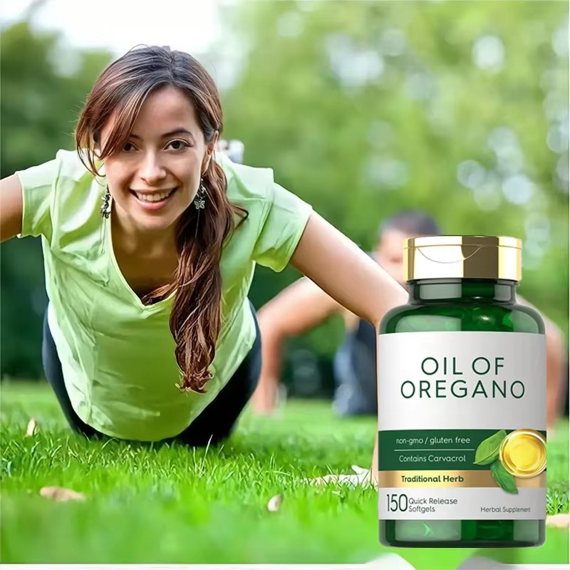 WELLBODY OEM/ODM Dietary Supplement Oil of Oregano Softgels With Black Seed Oil Support Oregano Oil Capsules Immune Booster