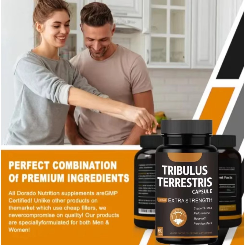 WELLBODY Private Label Factory Supply Tribulus Terrestris Capsules for Men and Women Last Longer Energy Support 1000mg
