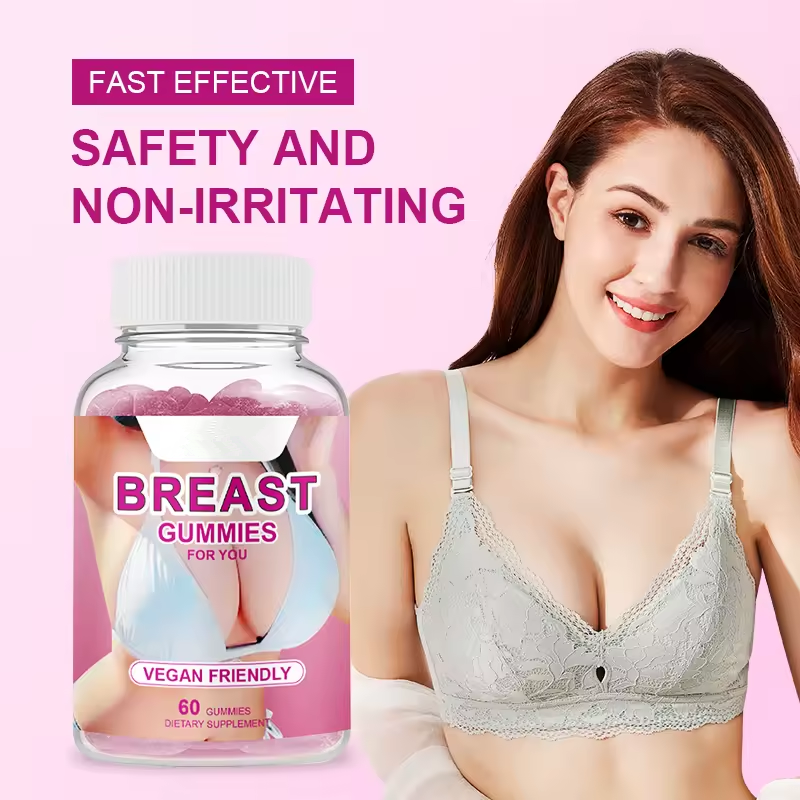 Wellbody  OEM/ODM Private Label Factory Supply Natural Health Products 60 Breast Enlargement Shaped Size Gummies