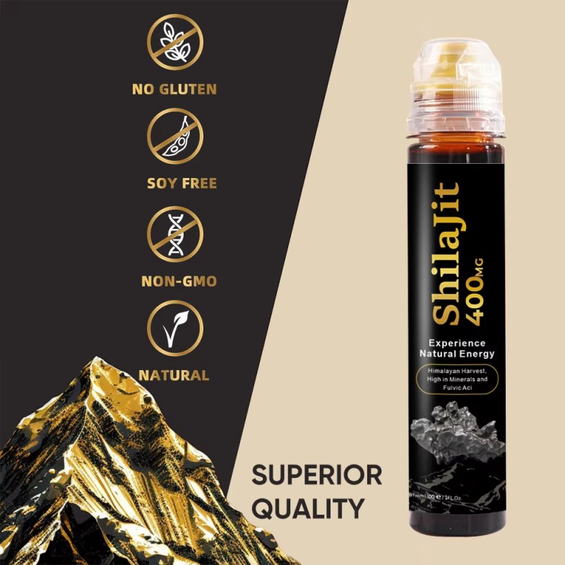 Wholesale Pure Himalayan Shilajit Resin Puro Naturel Energy Drink Spoon Honey Sticks for Adults