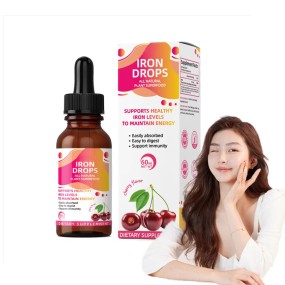WELLBODY OEM/ODM Private Label Liquid Iron Drops Free Blood Builder Anemia Iron Supplement for Women & Men