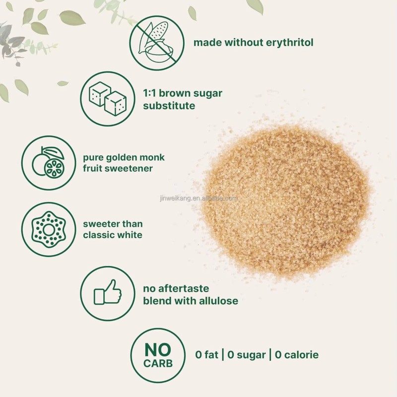 WELLBODY OEM/ODM custom Label Factory Supply 100% natural Monk fruit sweetener with Allulose monk fruit powder