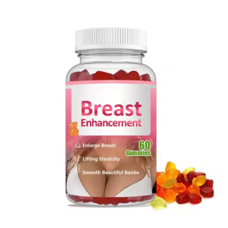 Wellbody OEM/ODM Private Label Factory Supply Natural Health Products 60 Breast Enlargement Shaped Size Gummies