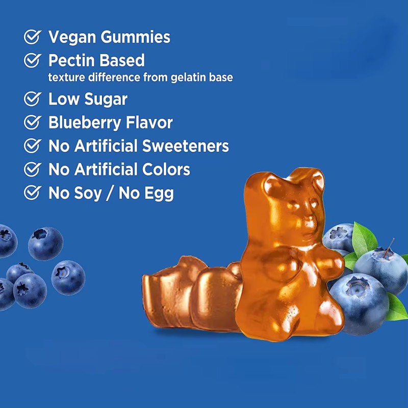 WELLBODY L-Tyrosine Gummy OEM/ODM Private Label Factory Supply Halal Natural Organic Brain Health Supplement for Adults