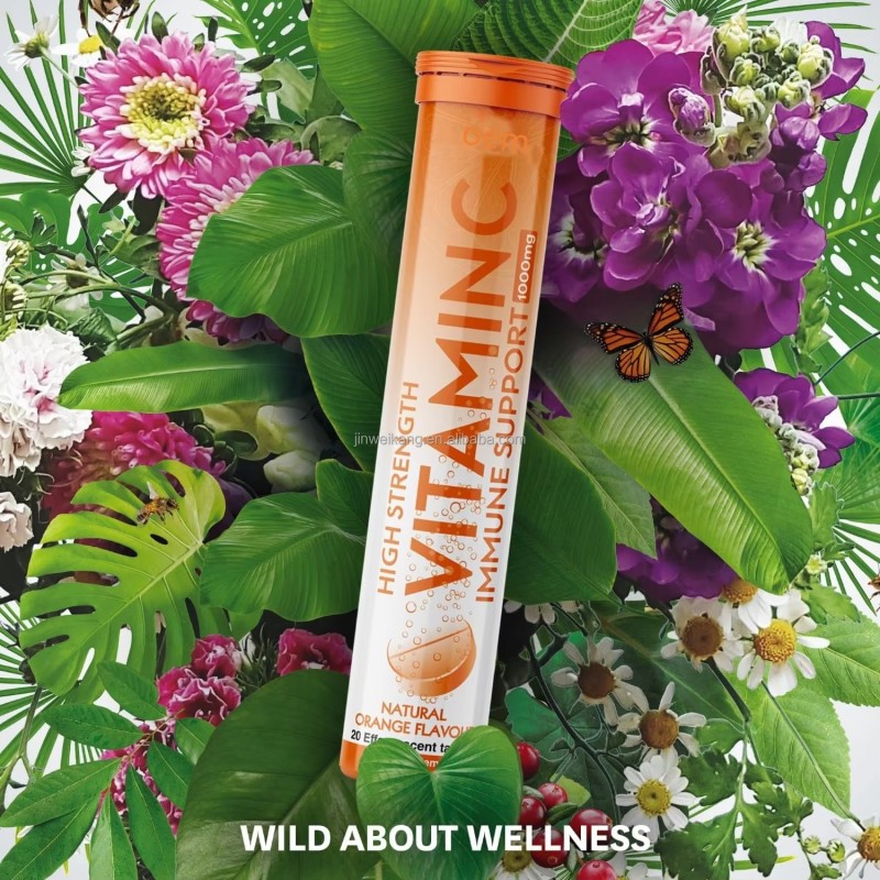 Wellbody Effervescent Tablets Manufacturers Vitamin C Supplement Private Label Vitamin C Effervescent Tablet