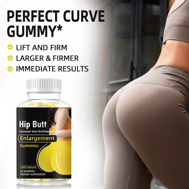 Wellbody  OEM/ODM Private Label Factory Supply 100% Natural Health Products 60 Hip Butt Enlargement Gummies