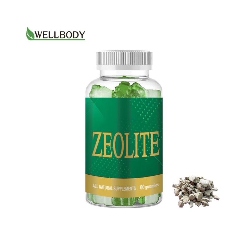 WELLBODY Activated Zeolite Gummy Supplements Wholesale Price Health Strength Support for Adults Healthcare