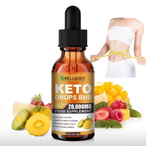 Wellbody Wholesale Price Keto Drops BHB 100% Organic Garcinia Cambogia Food Supplement for Slimming Diet Safe for Pregnant Women