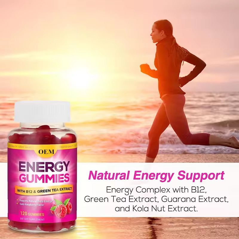 WELLBODY OEM/ODM Protein Energy Gummies with Amino Acids Support Focus Strength Muscle Recovery Preworkout Gummy