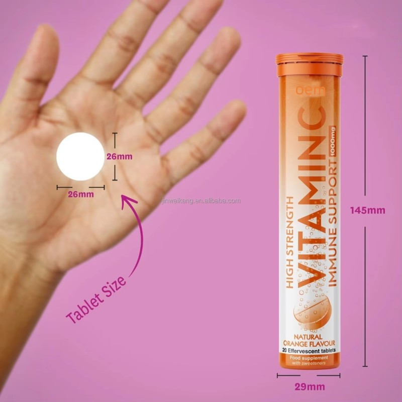 Wellbody Effervescent Tablets Manufacturers Vitamin C Supplement Private Label Vitamin C Effervescent Tablet