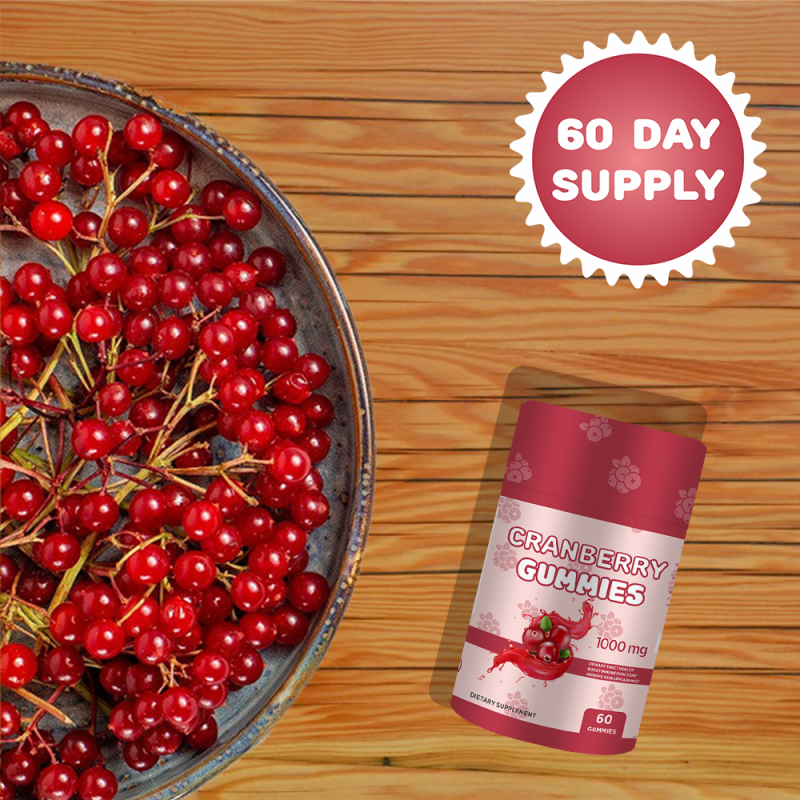 WELLBODY New Packaging Wholesale Price Health Dietary Fiber Vitamins Supplement Cranberry Probiotics Gummy Cranberry Gummies