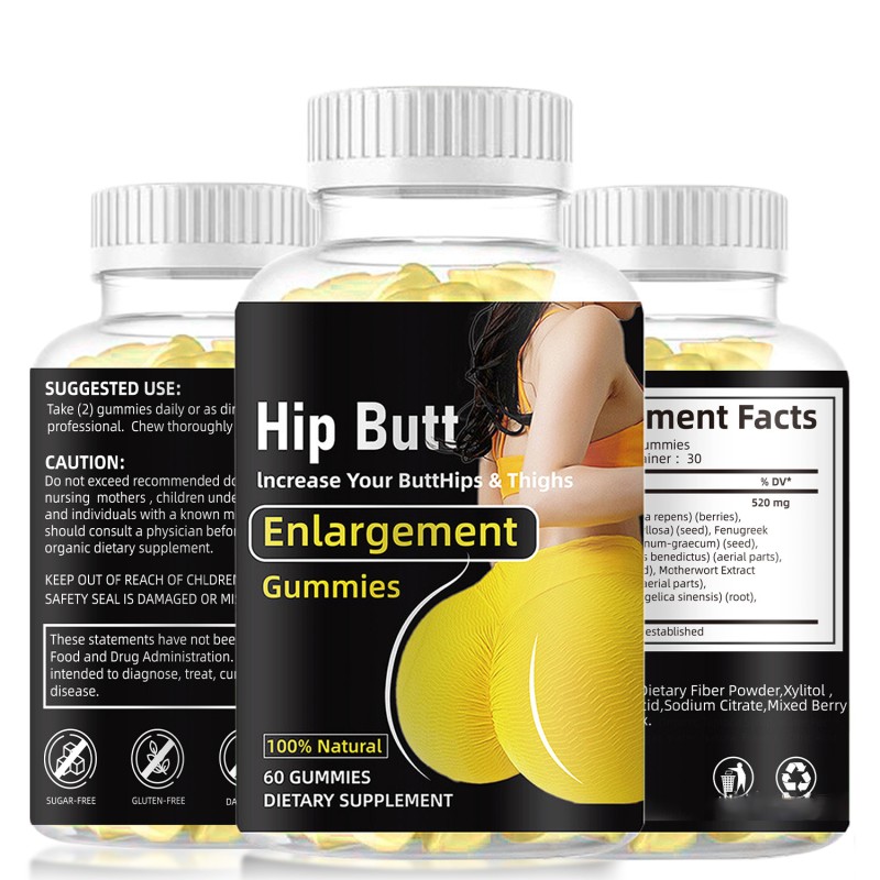 Wellbody  OEM/ODM Private Label Factory Supply 100% Natural Health Products 60 Hip Butt Enlargement Gummies