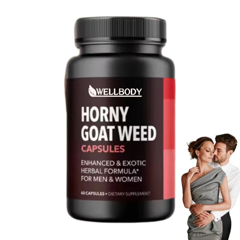 WELLBODY OEM/ODM Private Label Factory Supply Horny Goat Weed Capsules Natrual Plant Extract Support Men and Women Happiness