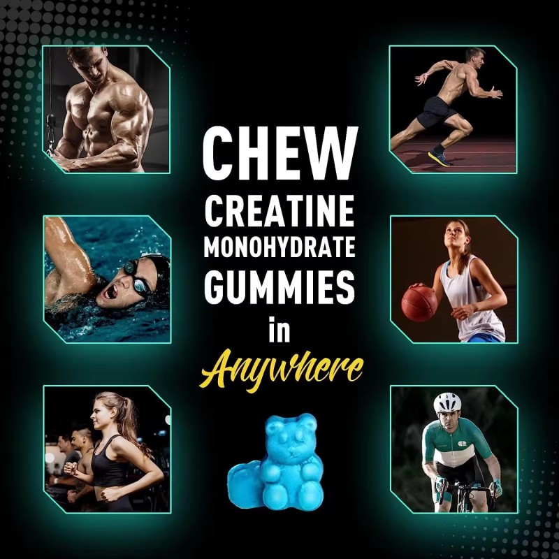 WELLBODY  OEM/ODM Private Label Factory Supply Creatine Monohydrate Gummie 30000 4 Grams