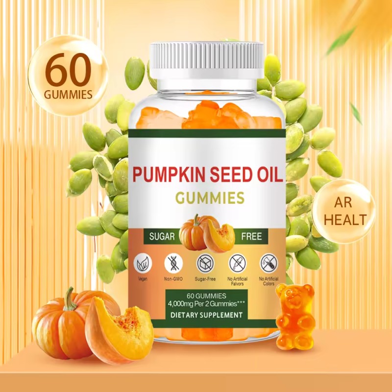 WELLBODY OEM/ODM Private Label Factory Supplying Halal Natural Organic Pumpkin Seed Oil Gummies Body Health Improvement Adults
