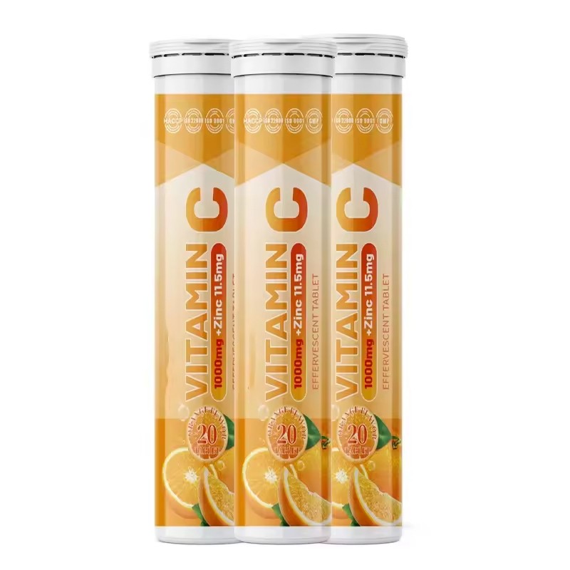 WELLBODY OEM/ODM Daily Vitamin Effervescent Tablets Gluten Free Vitamin C Vitamin D & Zinc Effervescent Tablets