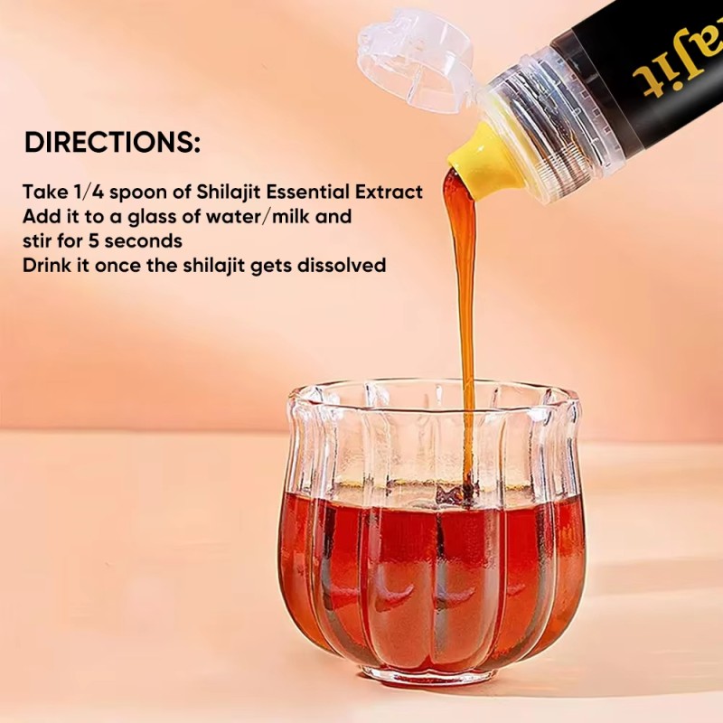 Wholesale Pure Himalayan Shilajit Resin Puro Naturel Energy Drink Spoon Honey Sticks for Adults