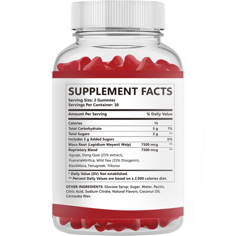 Wellbody Private Label for Bbl Gummies for Women Hip Butt Curve Maca Plus Gummies