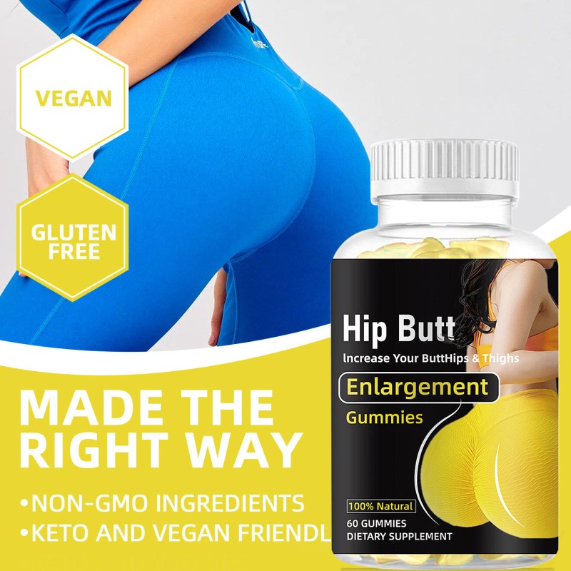 Wellbody  OEM/ODM Private Label Factory Supply 100% Natural Health Products 60 Hip Butt Enlargement Gummies