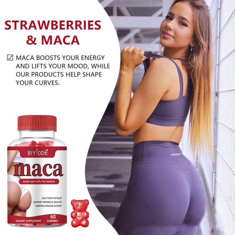 Wellbody Private Label for Bbl Gummies for Women Hip Butt Curve Maca Plus Gummies