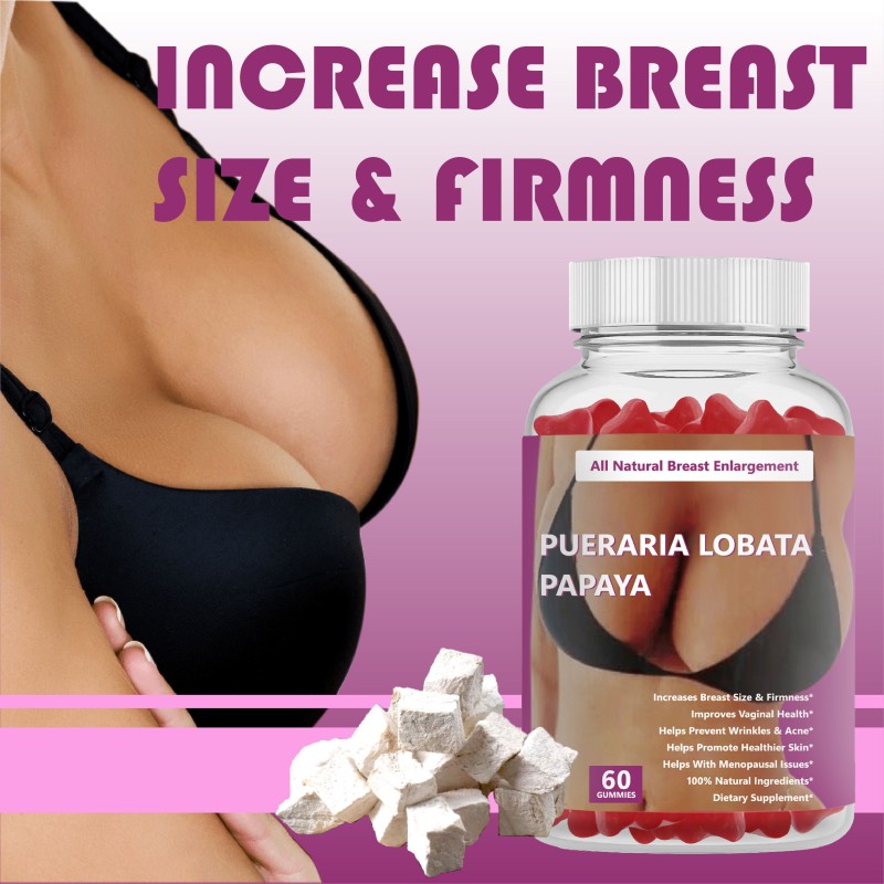WELLBODY  OEM/ODM Private Label Factory Supply Natural Health Products 60 Pueraria Lobata Papaya Breast Enlargement Gummies