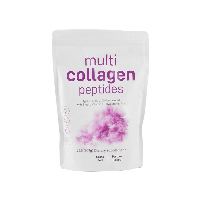 WELLBODY Private Label Hydrolyzed Protein Multi Collagen Peptides Powder with Hyaluronic Acid Biotin & Vitamin C Powder