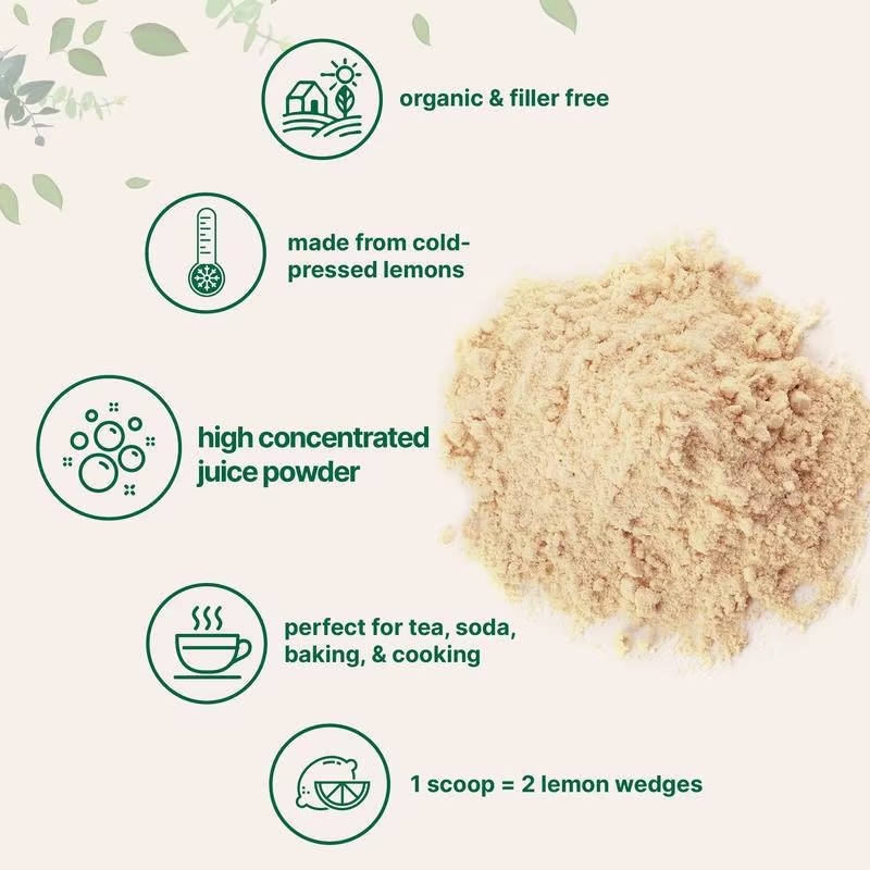 WELLBODY Organic Lemon Juice Powder OEM/ODM Factory Supply Rich in Vitamin C for Body Health for Adults & Pregnant Women