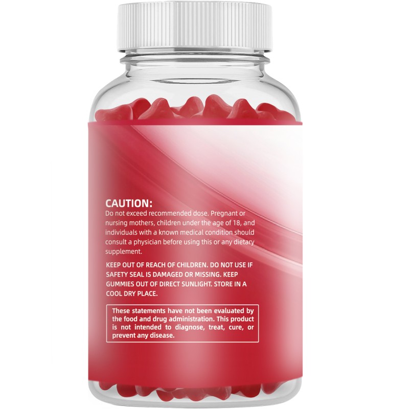 WELLBODY Supply OEM ODM Health Dietary Fiber Vitamins Supplement Cranberry Probiotics Gummy Cranberry Gummies