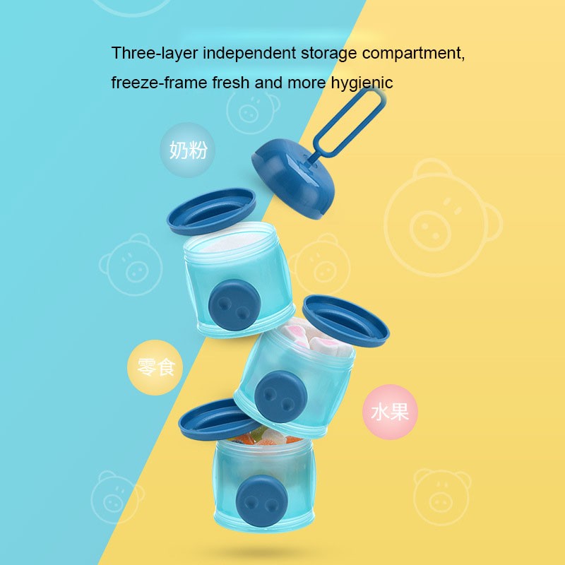 Baby Milk Box Manufacturer - New 600ML 3 Layers Portable Airtight