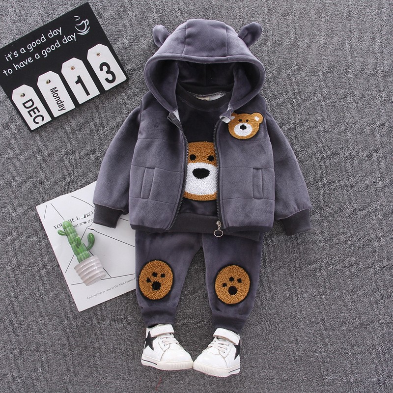 Baby Clothing Set Manufacturer - Fashionable 3pcs Long Sleeved Cartoons