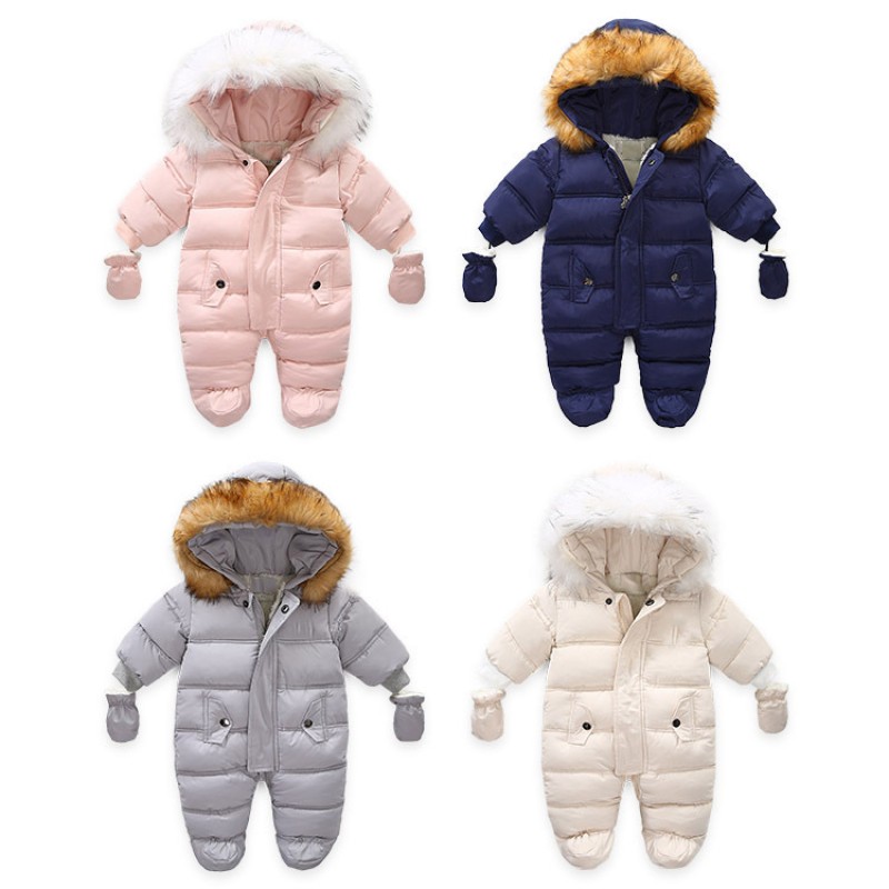 Baby Rompers Factory - Unisex Winter Fleece Warm Jumpsuits