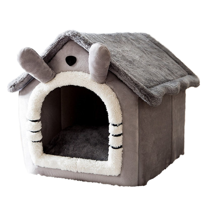 Pet Bed Manufacturer - Washable Warm Plush Folding House