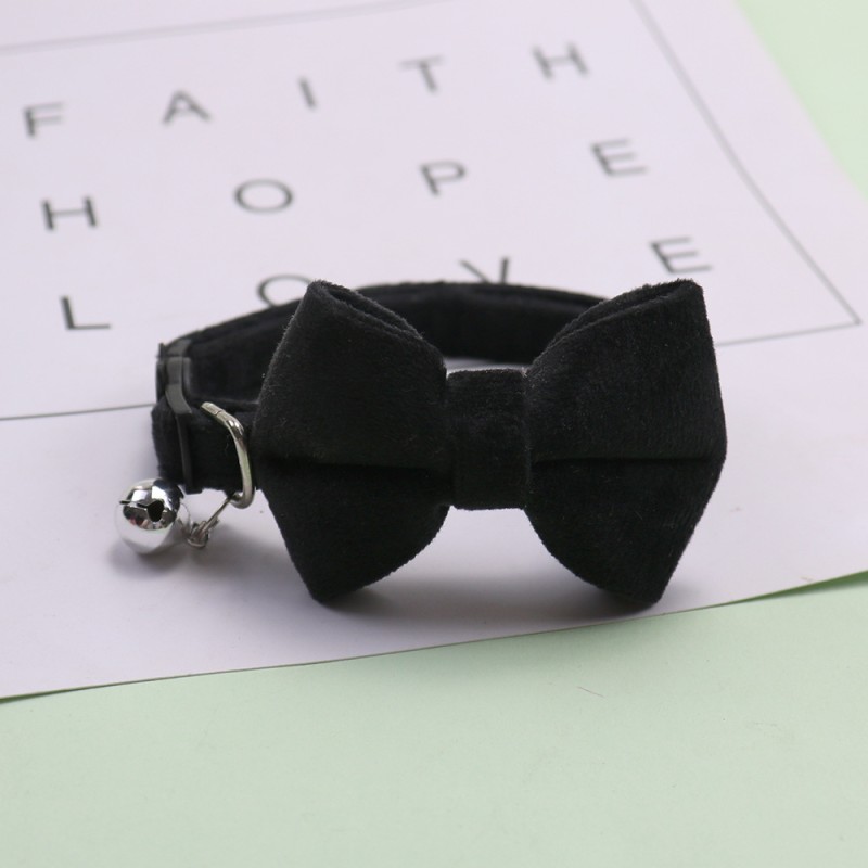Cat Collar Factory - Adjustable Small Bow Velvet Bell