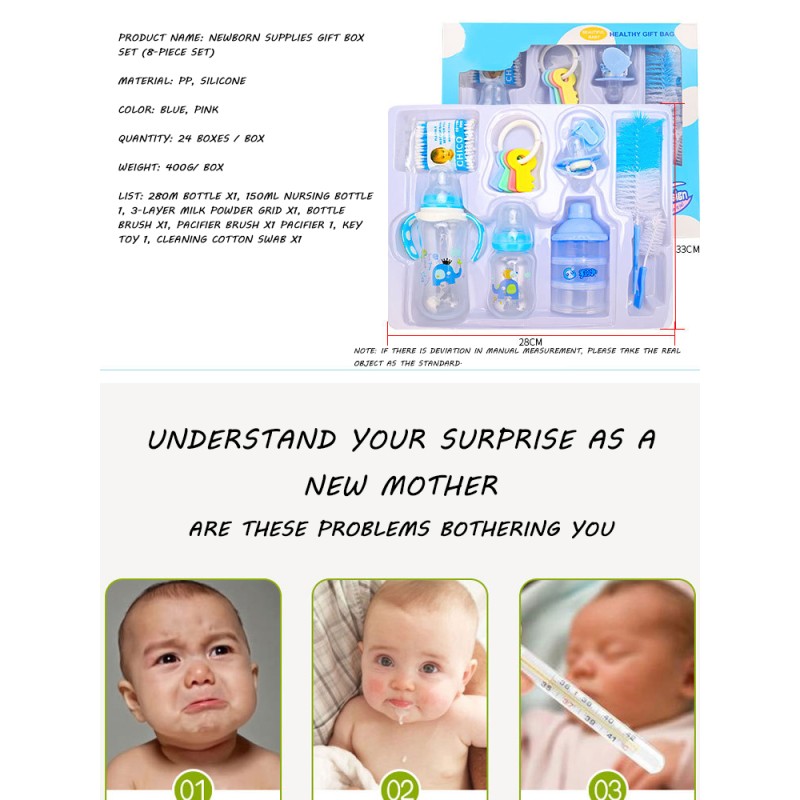 Baby Gift Set Factory - New 8PCS Travel Feeding Bottle Set