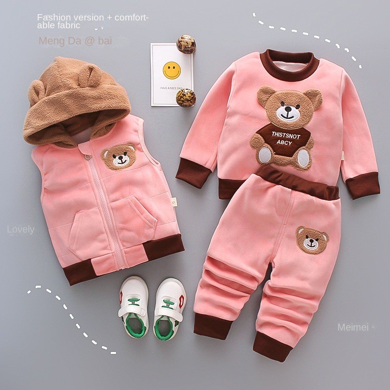 Baby Clothing Set Manufacturer - Fashionable 3pcs Long Sleeved Cartoons