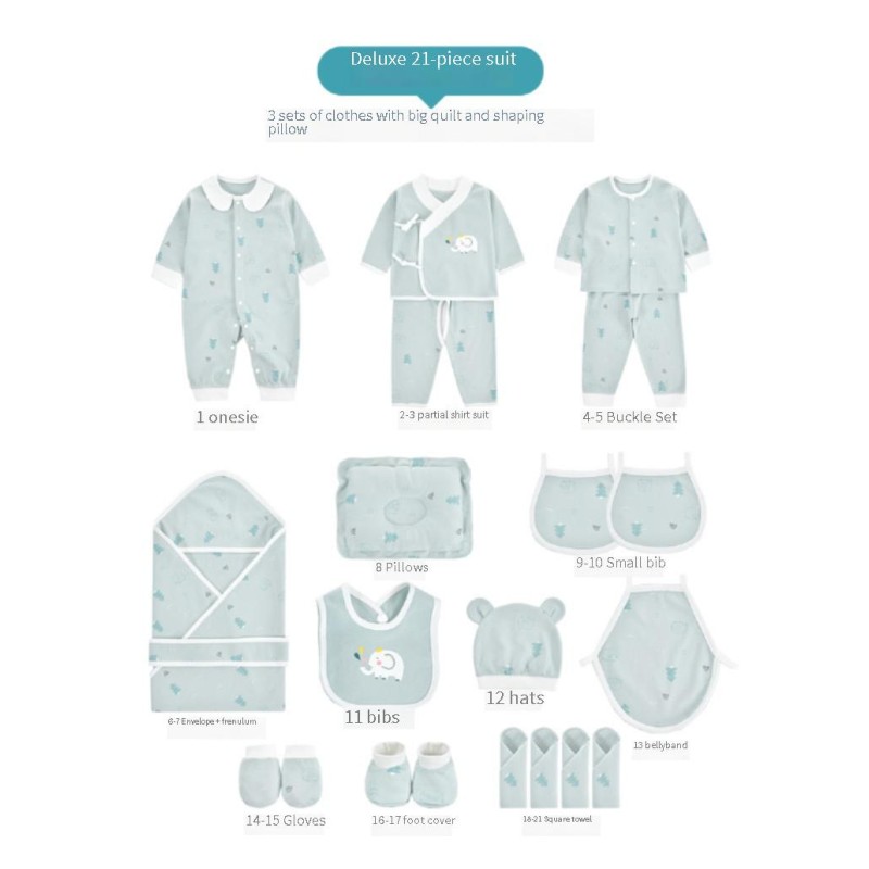 Baby Gift Set Manufacturer - 2025 New 16PCS Pure Cotton Clothing