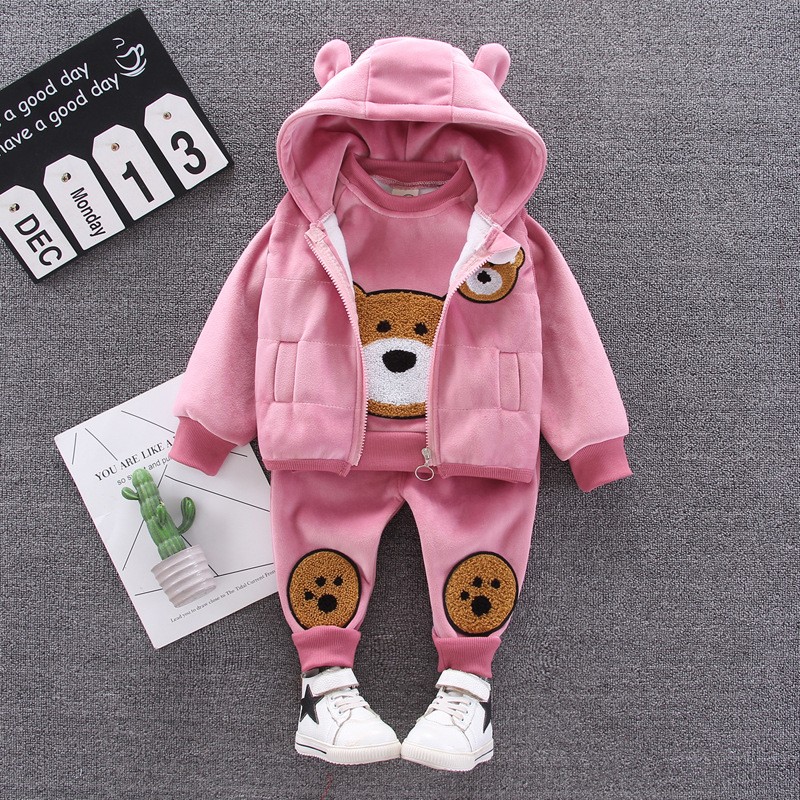 Baby Clothing Set Manufacturer - Fashionable 3pcs Long Sleeved Cartoons