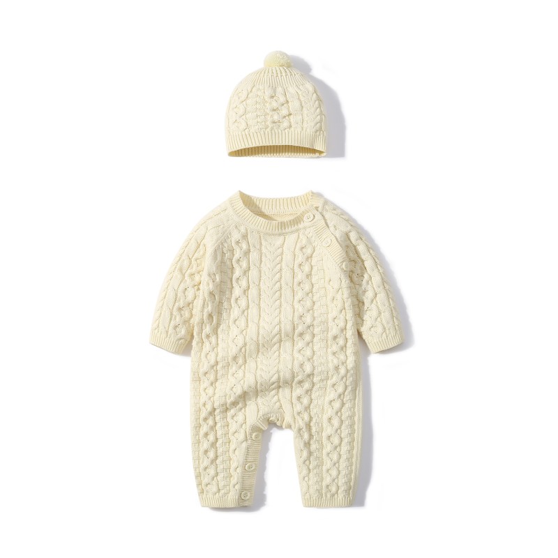 Newborn Romper Factory - Wholesale Unisex Winter Wool Jumpsuit