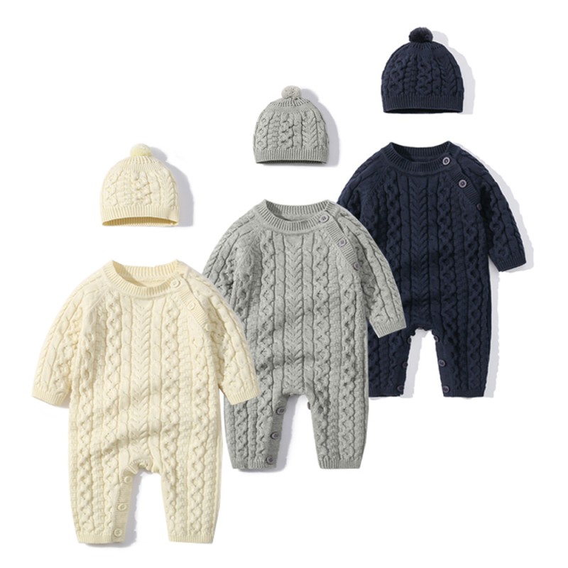 Newborn Romper Factory - Wholesale Unisex Winter Wool Jumpsuit