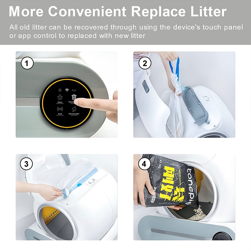 Cat Litter Box Factory - New Fully Enclosed Automatic Splash-proof