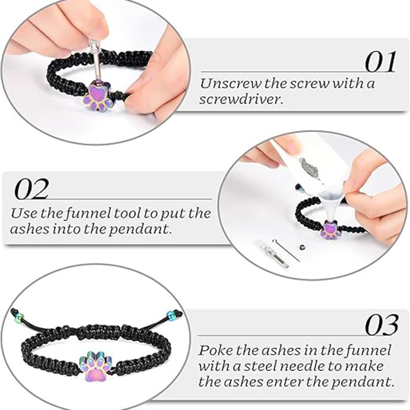 Pet Cremation Bracelet Manufacturer - 2025 Paw Pendant Stainless