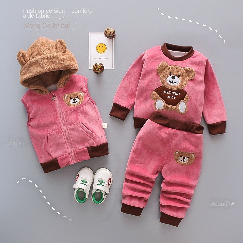 Baby Clothing Set Manufacturer - Fashionable 3pcs Long Sleeved Cartoons