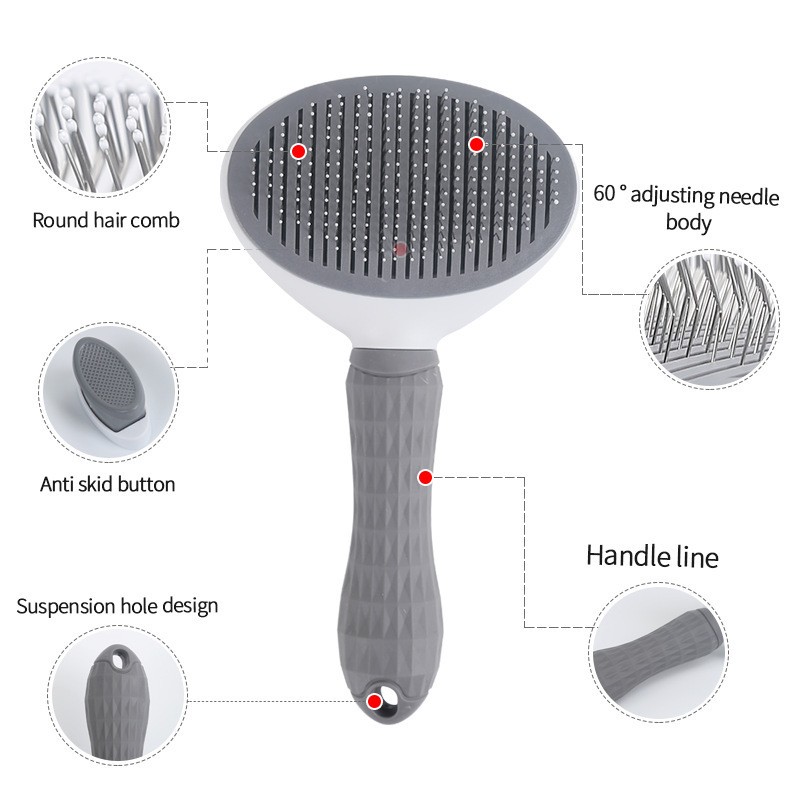 Pet Grooming Comb Manufacturer - One-Click Self-Cleaning Floating