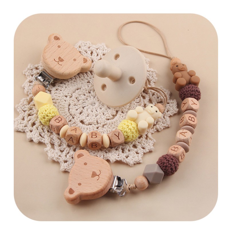 Pacifier Chain Manufacturer - Cute Bear Baby