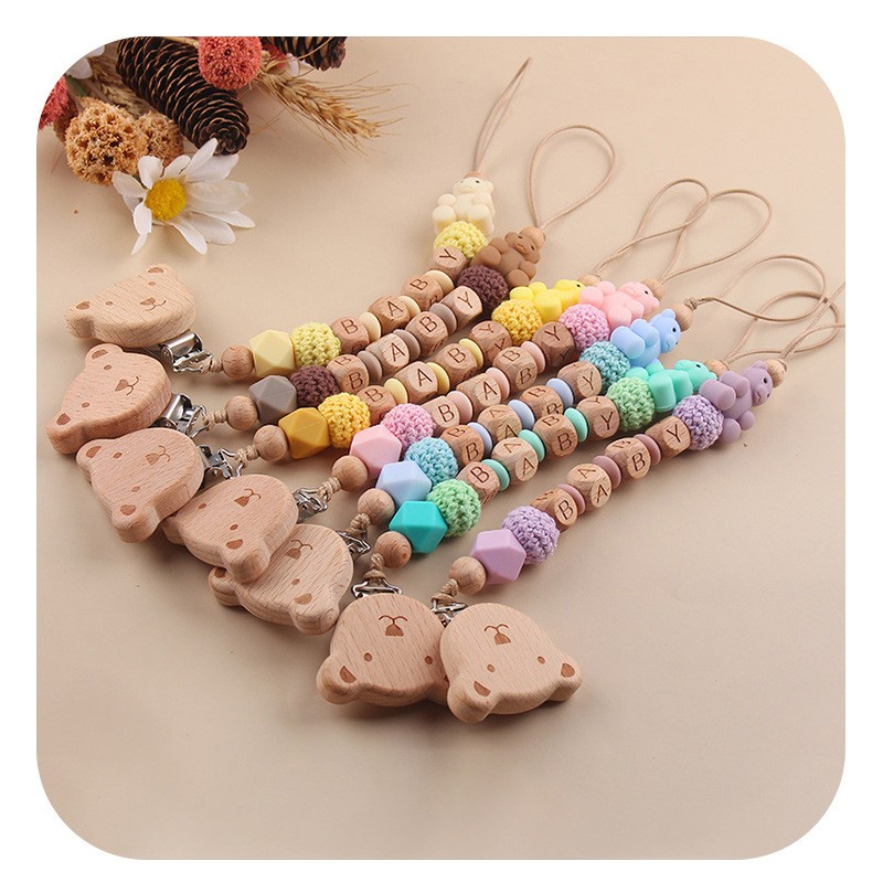 Pacifier Chain Manufacturer - Cute Bear Baby
