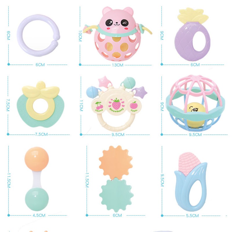 Teether Set Manufacturer - Chew Bite Rattles Soft Silicone