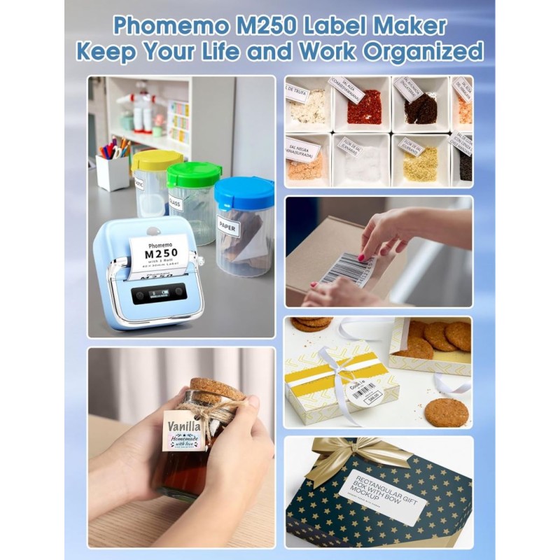 Label Maker Manufacturer - Phomemo M250 Portable Thermal Mini
