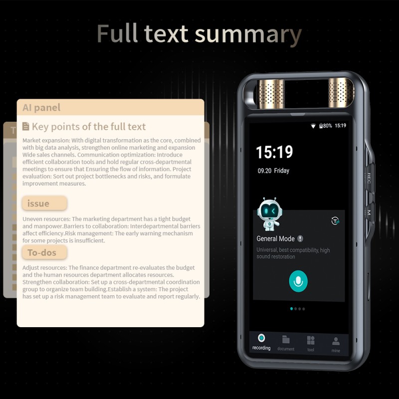 AI Voice Recorder Factory - SUMHEN SM5 Portable Digital