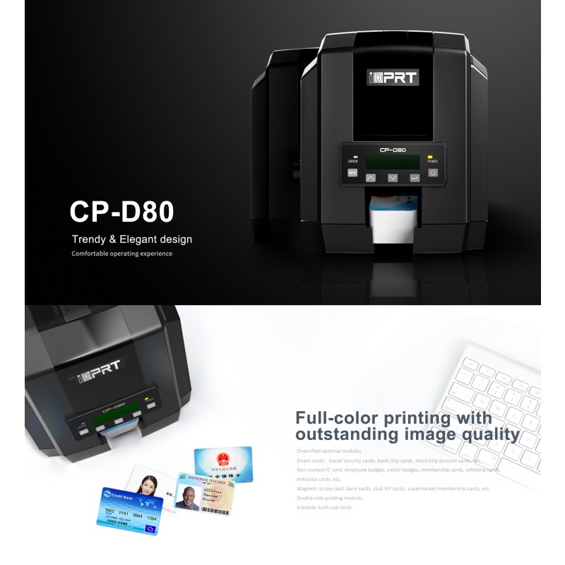 ID Card Printer Manufacturer - HPRT Cheap Price PVC Double